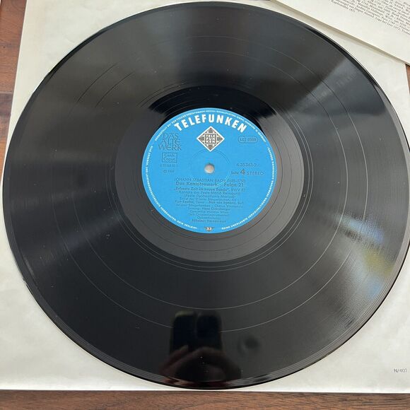 J. S. Bach Das Kantatenwerk Complete Cantatas Vol 21 LP Box Set 1978 Telefunken - Picture 7 of 8